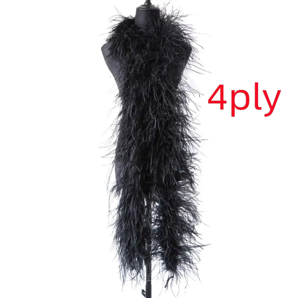 High-Density Ostrich Feather Performance Boa