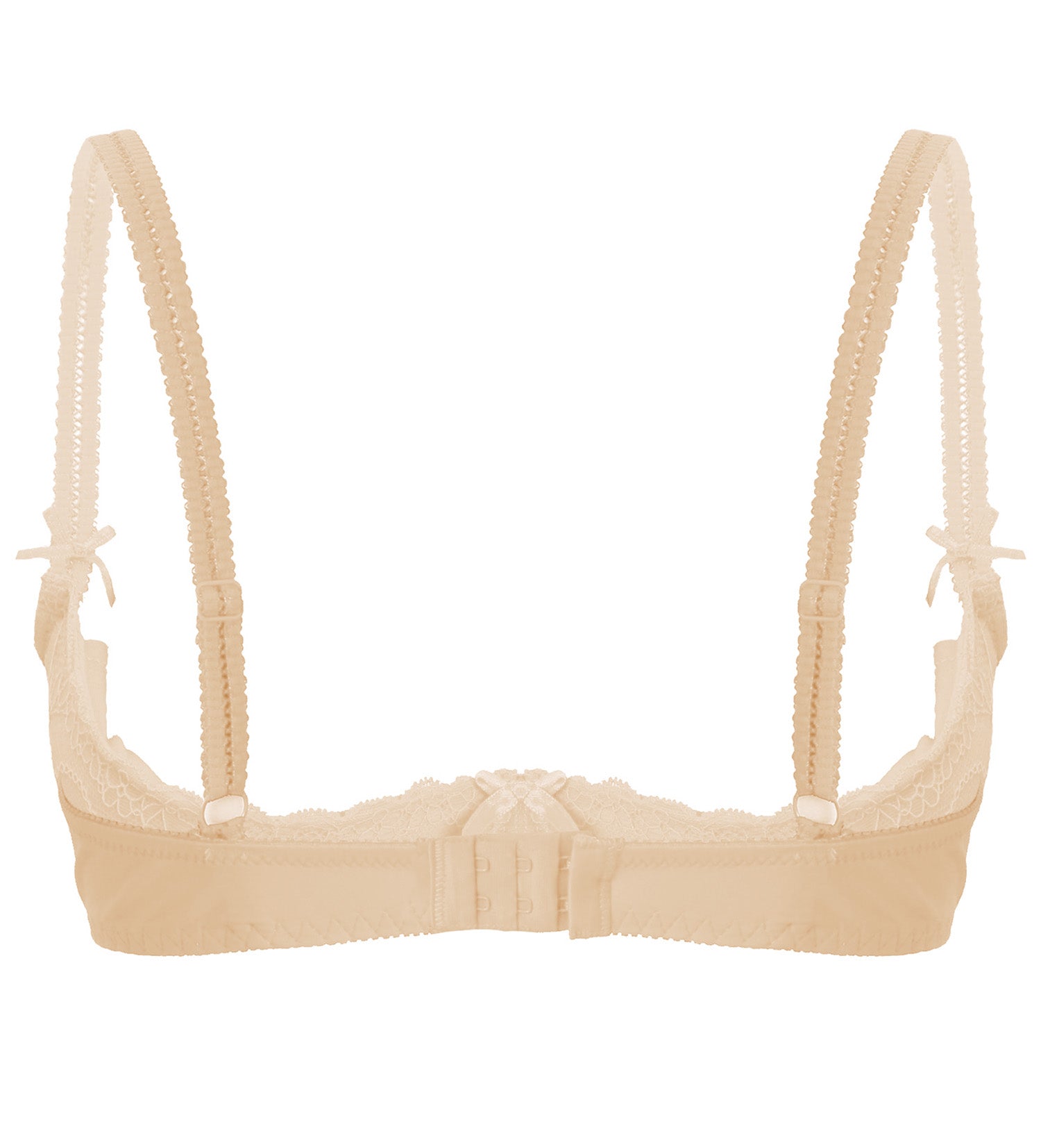 Lace Underwire Half-Cup Push-Up Bra