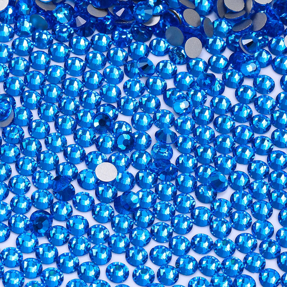 SS3-SS60 Blue Series Non-Hotfix High Quality Glass Flatback Rhinestones