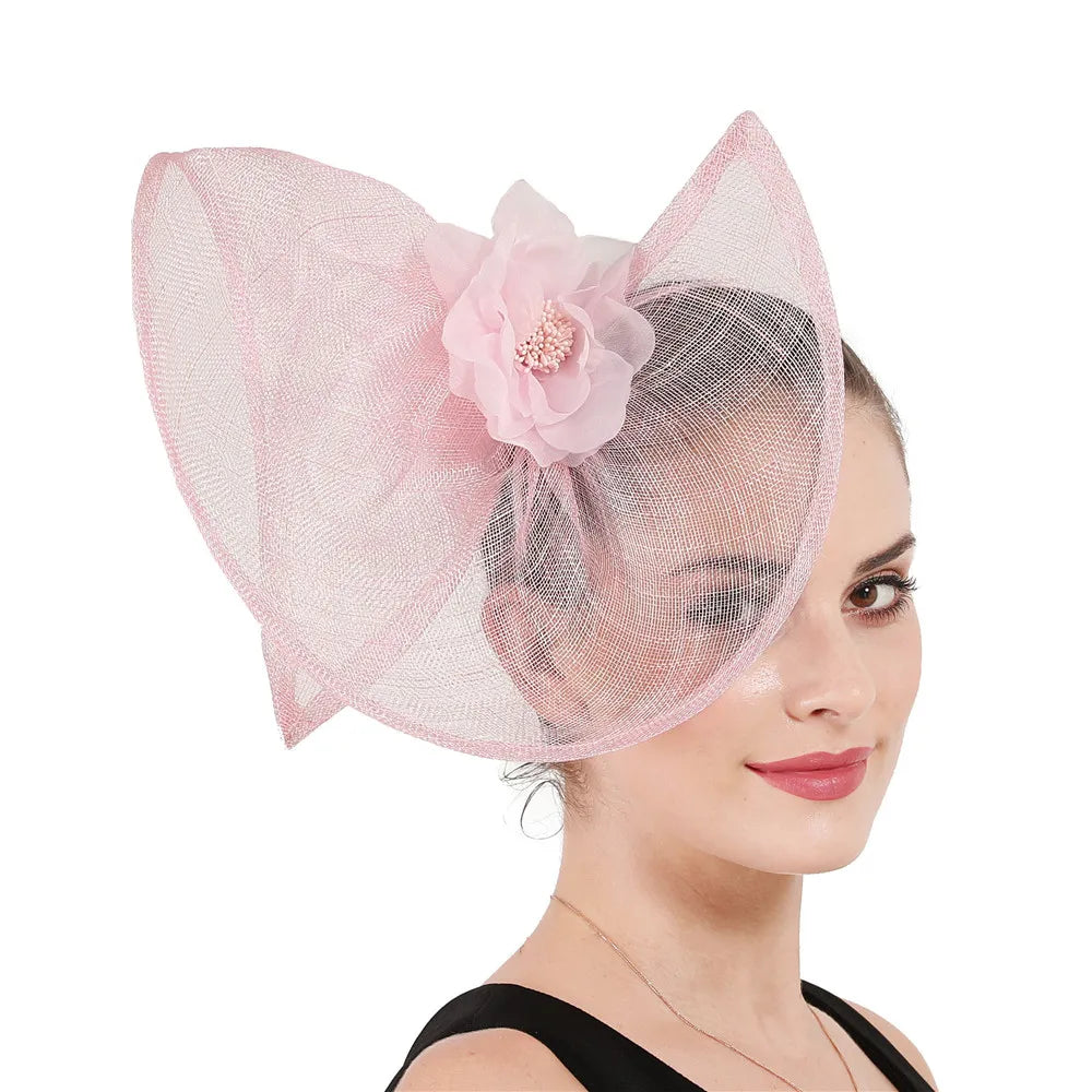 Feather Sinamay Clip Fascinator — 25 cm