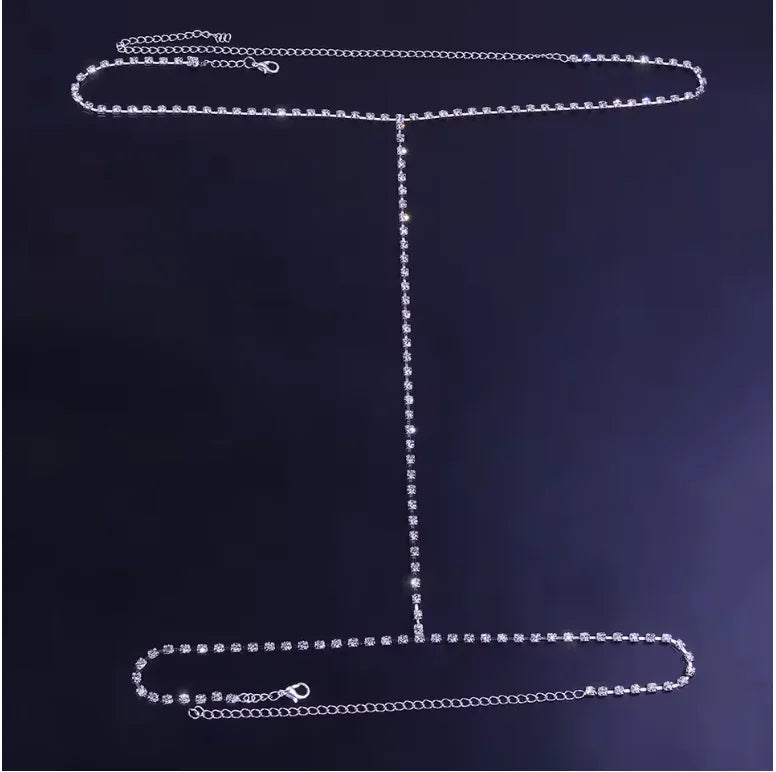 Adjustable Rhinestone Thigh Chain