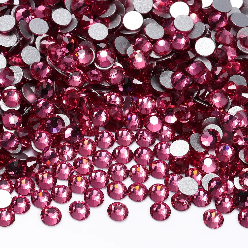SS3-SS30 Top Quality Glass Flat-Back Rhinestones