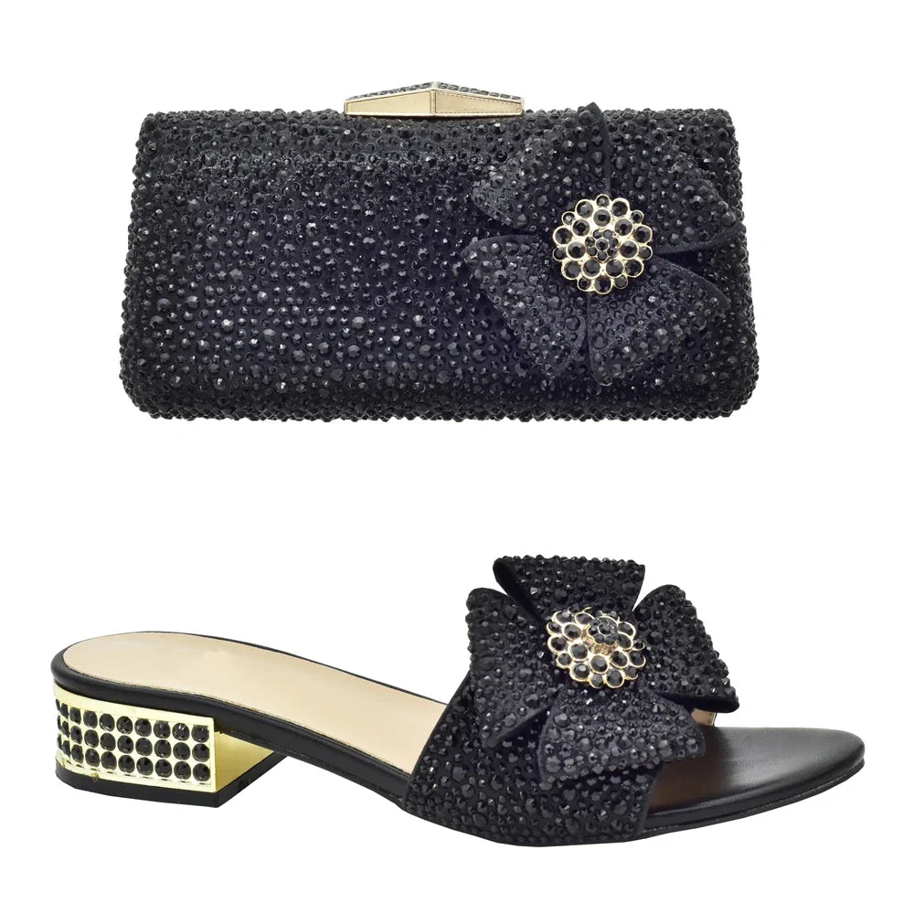 Italian Style Sandals And Bag Set