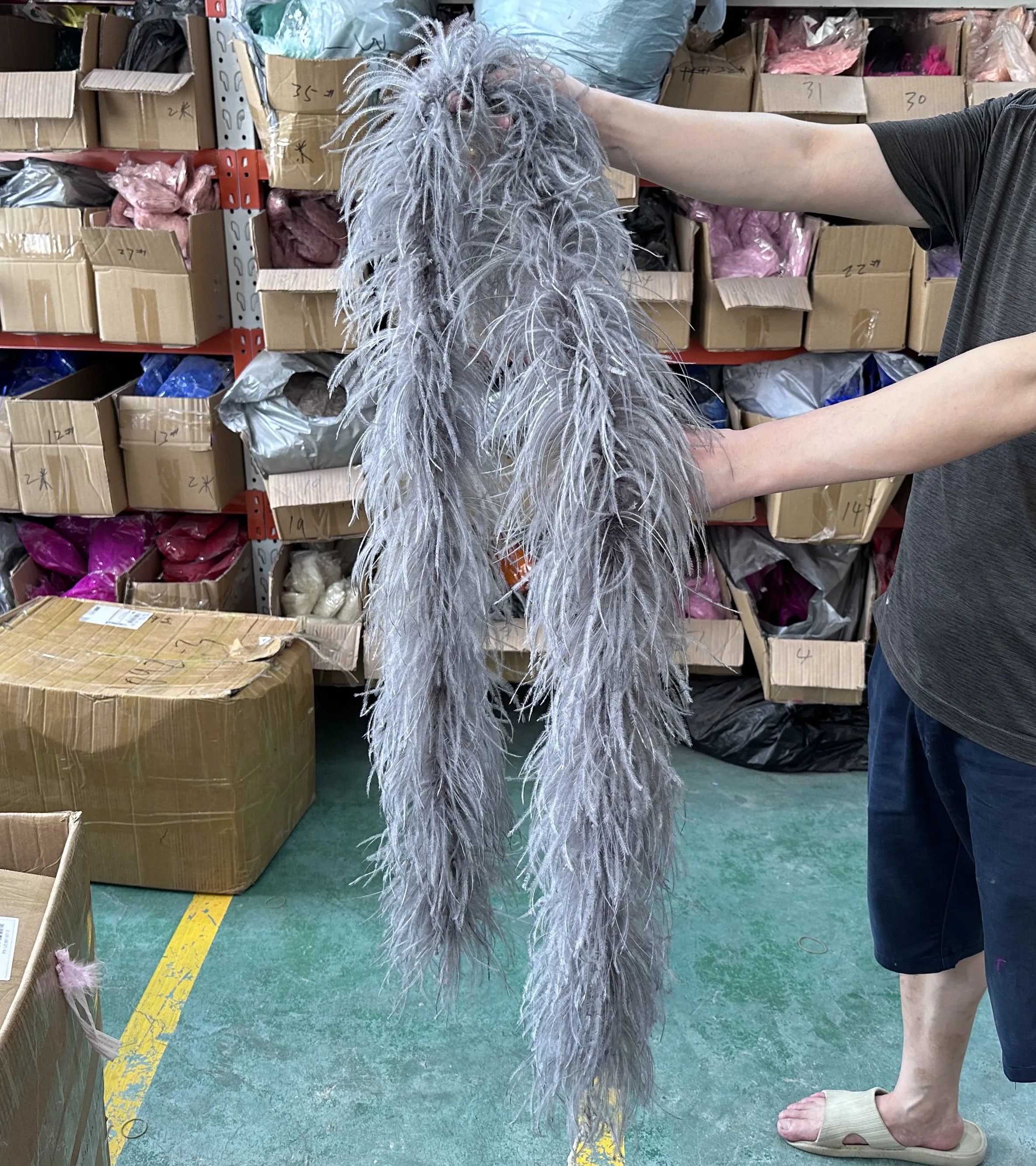Multi-Ply Ostrich Feather Scarf Boa (2 Meters)