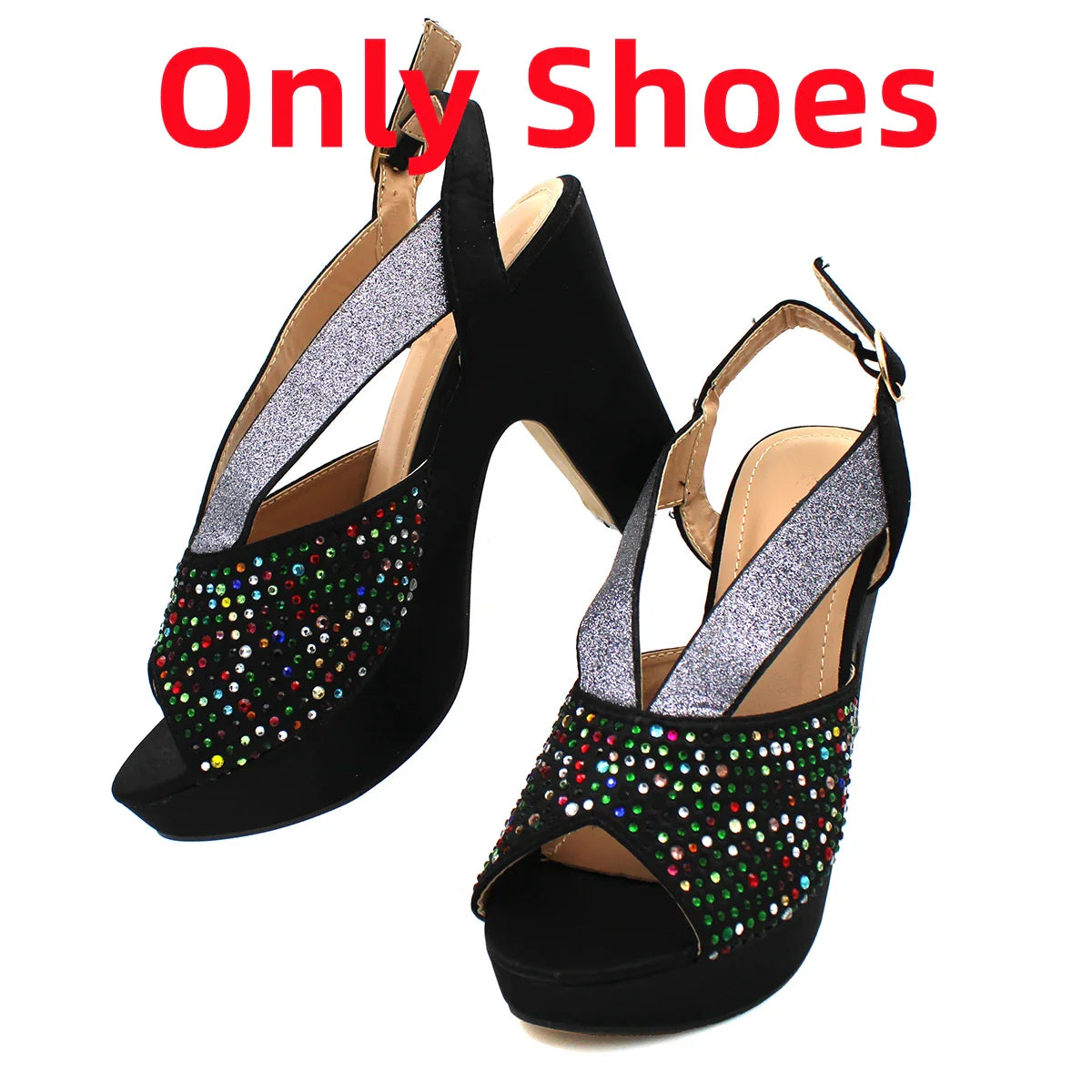 Designer African Shoes and Bag Set