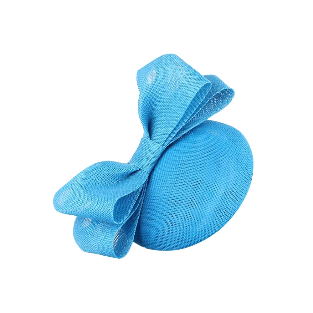 Elegant Sculpted Sinamay Bow Fascinator Headband Kentucky Derby Cocktail Hat