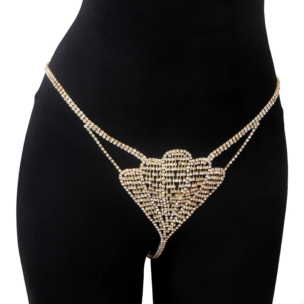 Seashell Rhinestone Bra & Body Jewelry