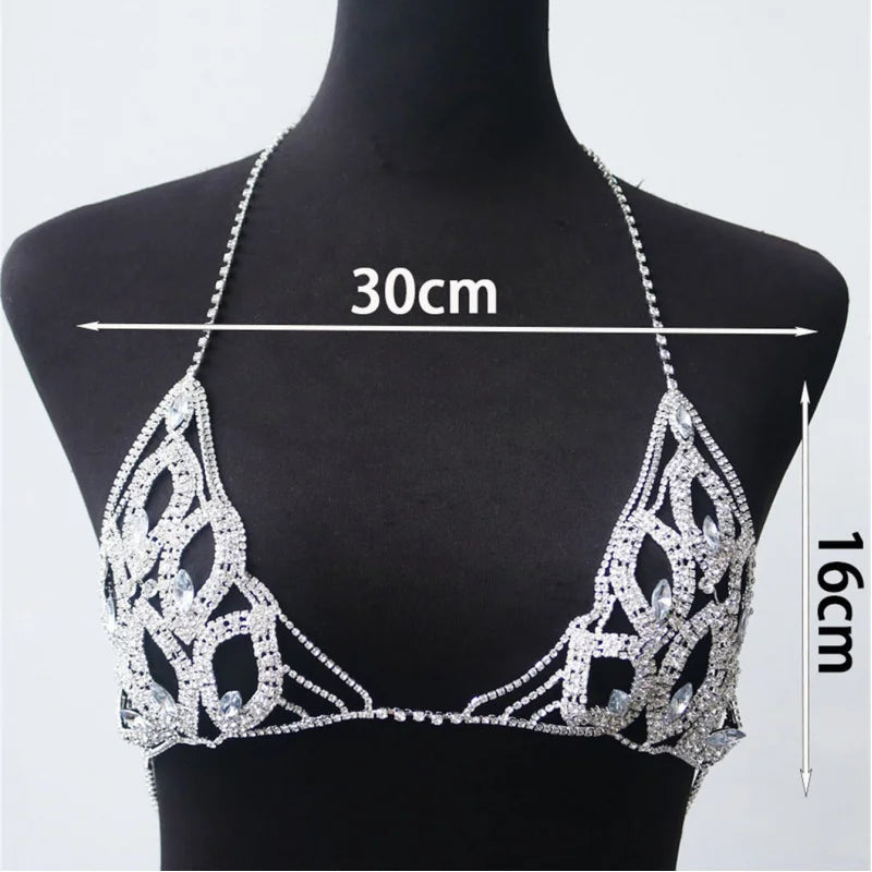 Leaf Bra & Thong Costume Body Jewelry
