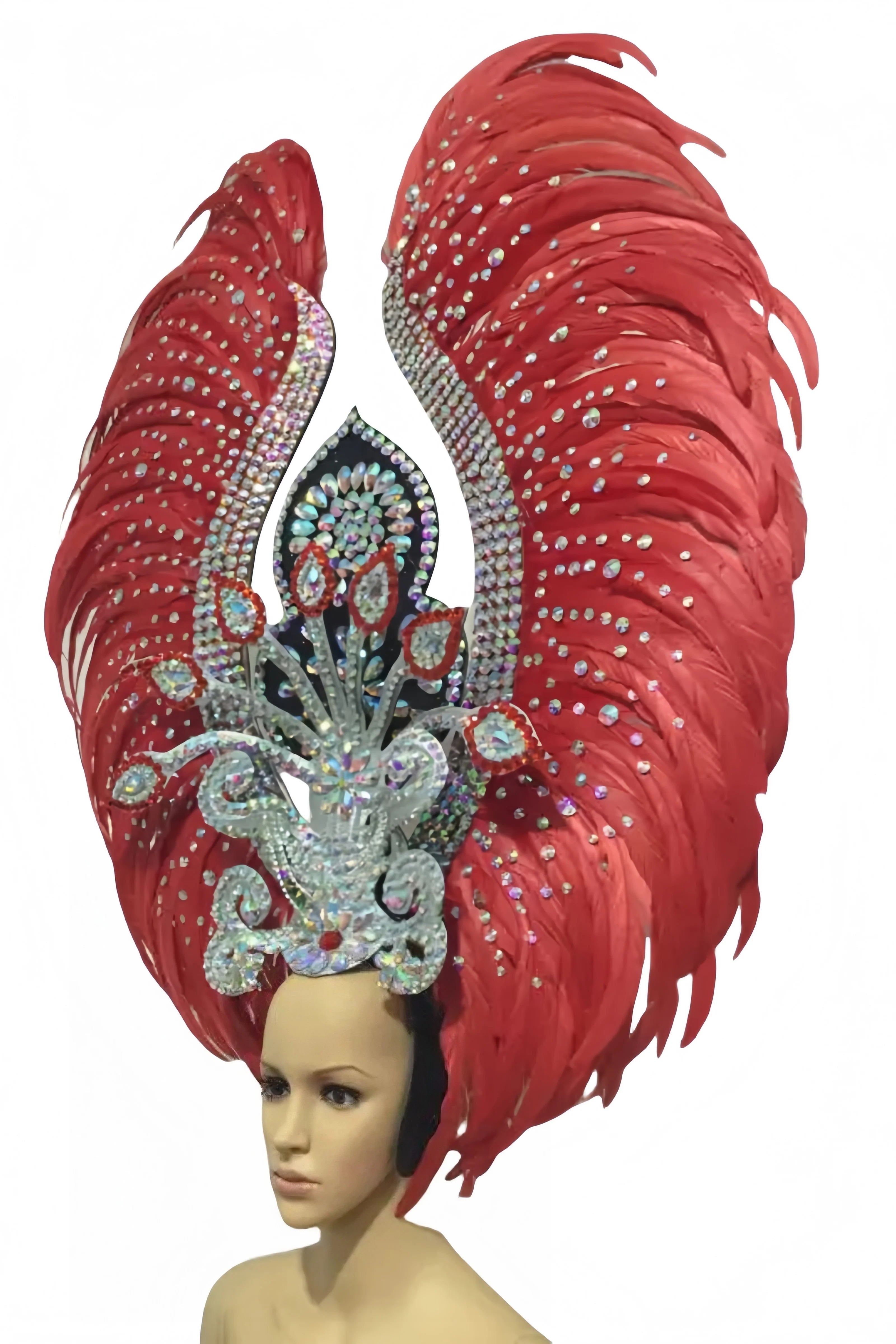 The Stardust Luminary – Premium Feathered Carnival & Samba Halo Headdress