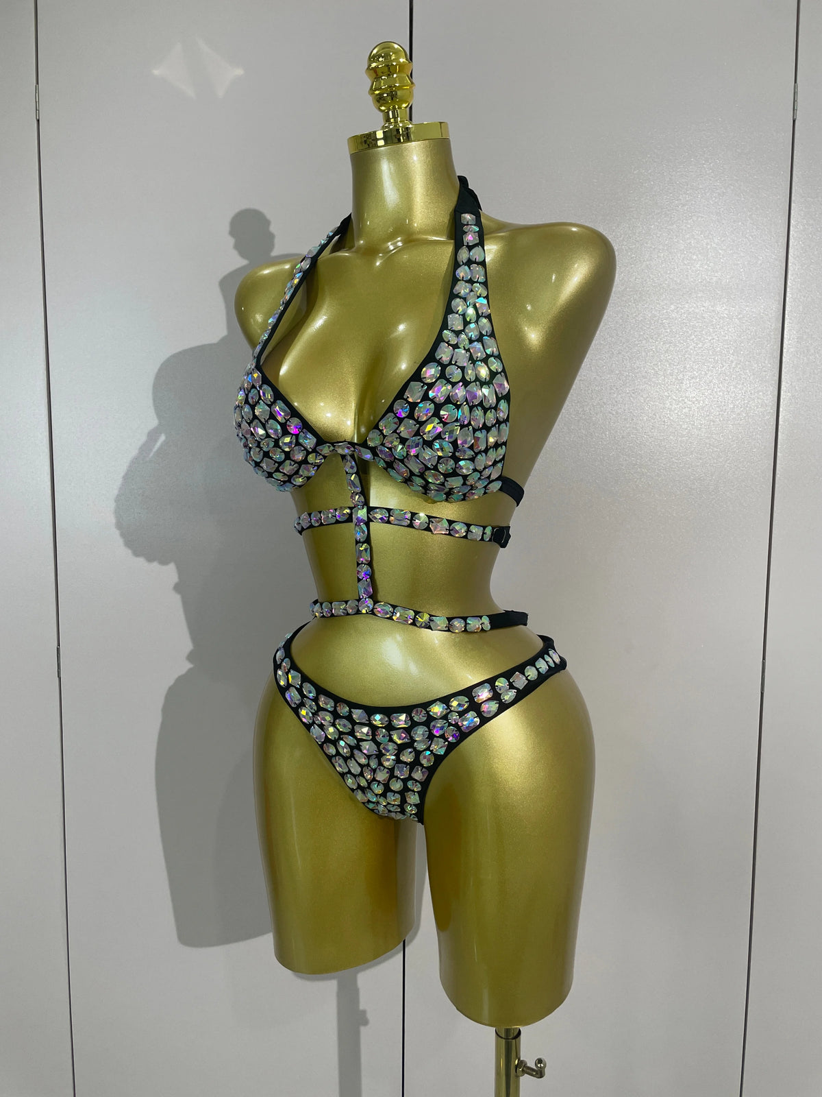 Gold Crystal Performance Bodysuit