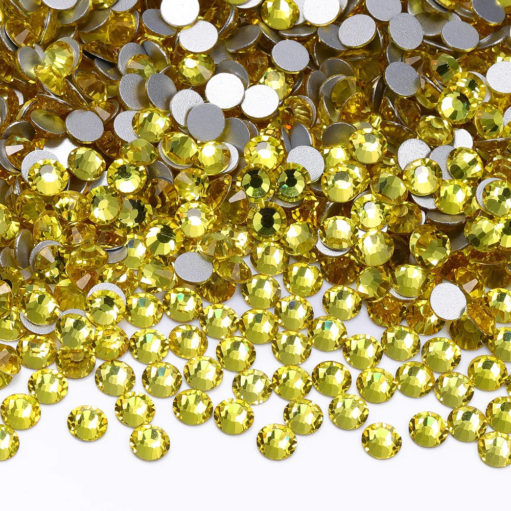 SS3-SS30 Top Quality Glass Flat-Back Rhinestones