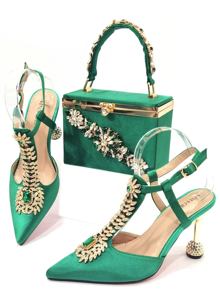High Quality Ladies Shoes and Bag Set