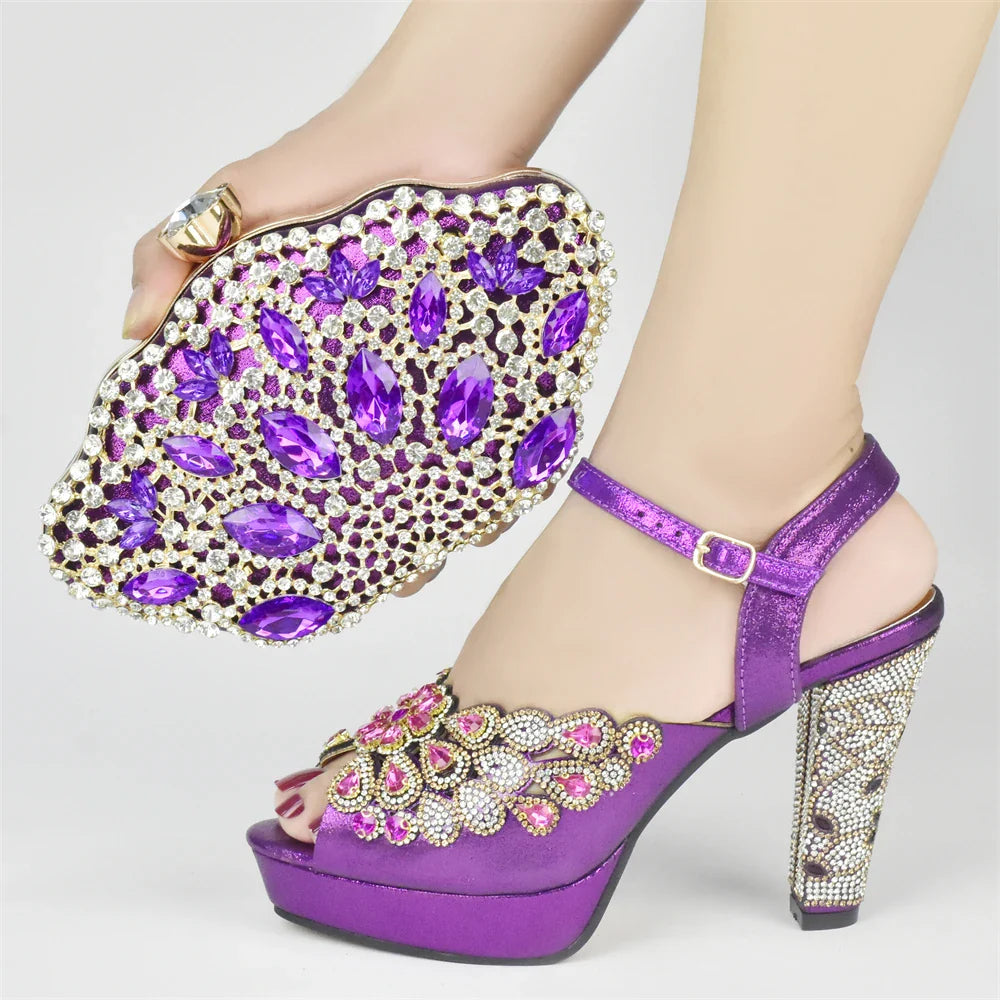 Italian Party Shoes and Bag Set