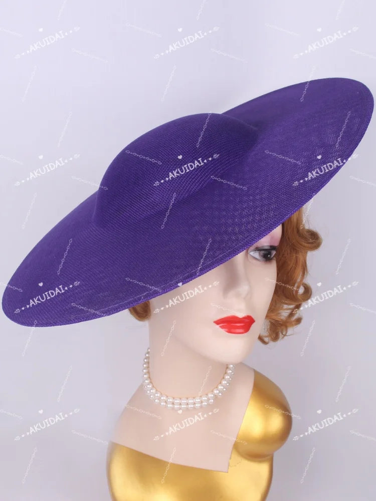 40cm Large Round Sinamay Fascinator Base DIY Millinery Derby Hat Headpiece Mold