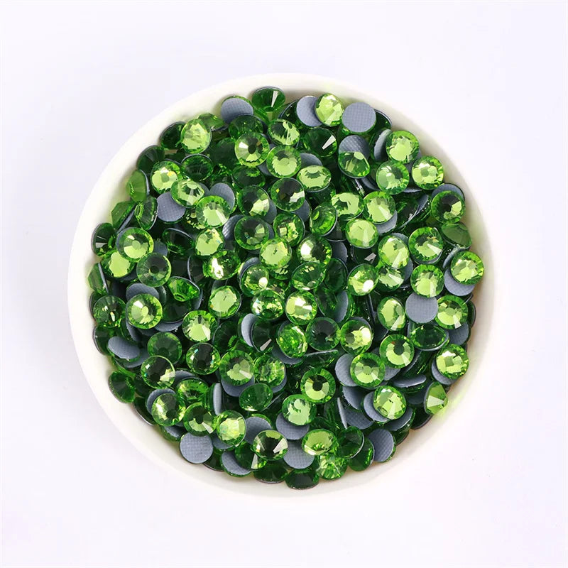 Glass Crystal Hot-Fix Rhinestones Flatback Strass Stones SS6-SS30 Bulk Pack
