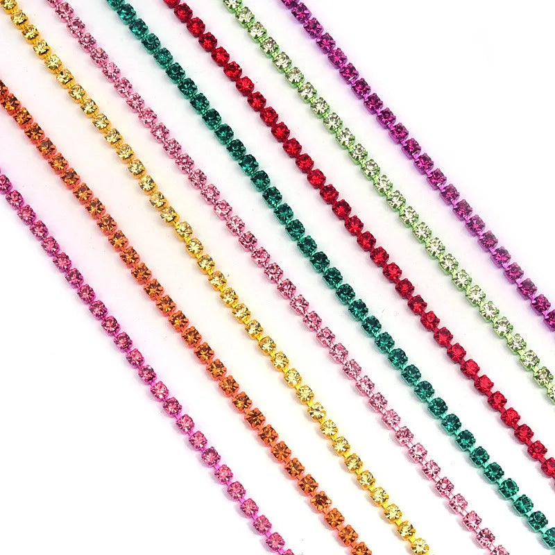 The Stardust Sparkle Chain – Deluxe Crystal Rhinestone Cup Chain Trim