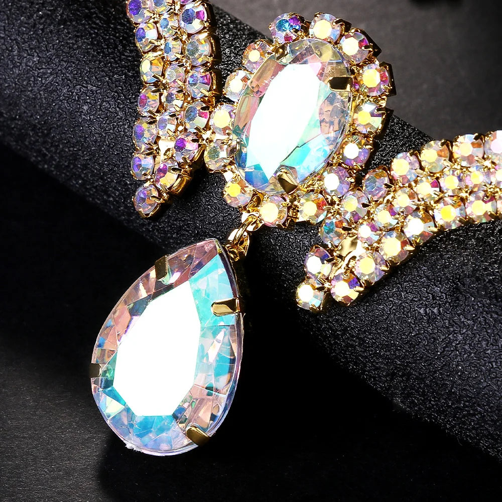 Teardrop Rhinestone Forehead Head Chain