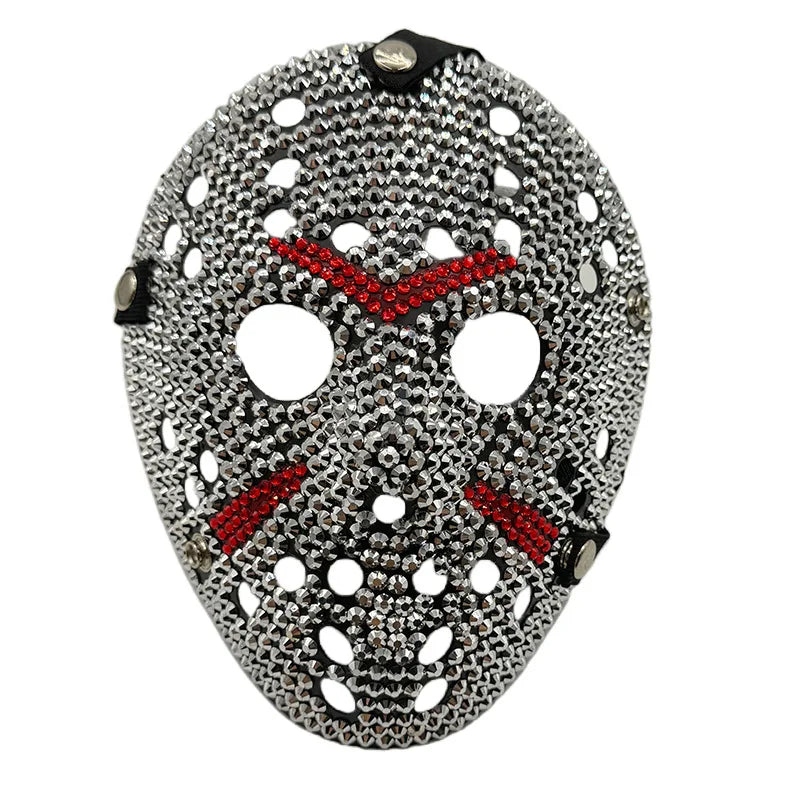 Sparkly Rhinestones Headgear Funny Masquerade Ball Masked Halloween Cosplay Prop Nightclub Dancer Performance Stage Accessories