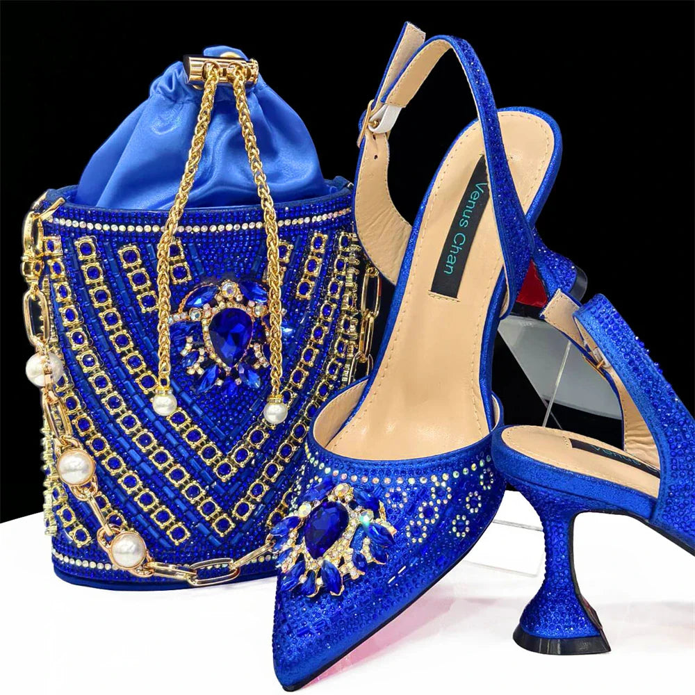 New Italian Shoes and Bags Matching Set Design Wedding 01