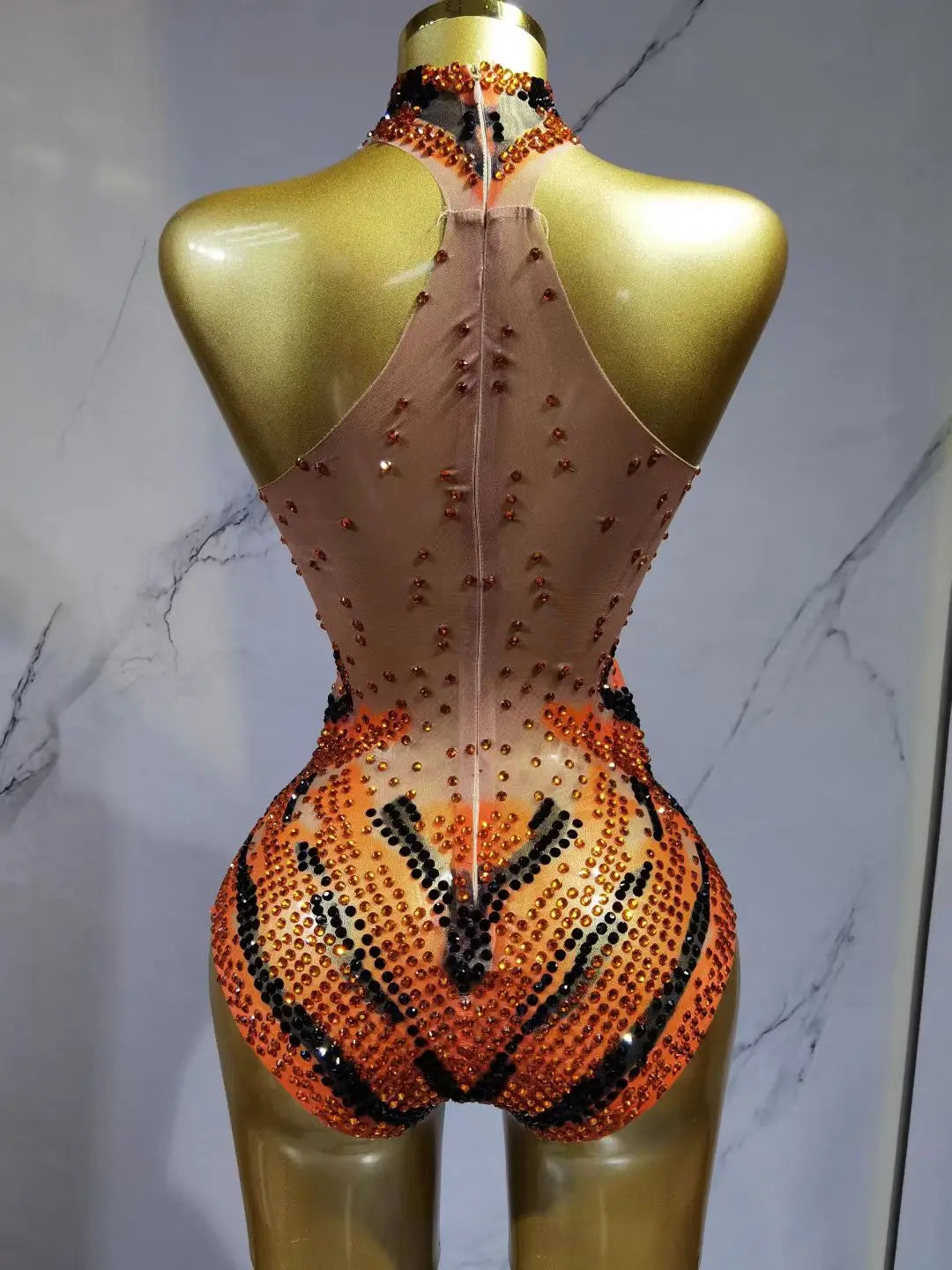 Sequin Showgirl Bodysuit Costume