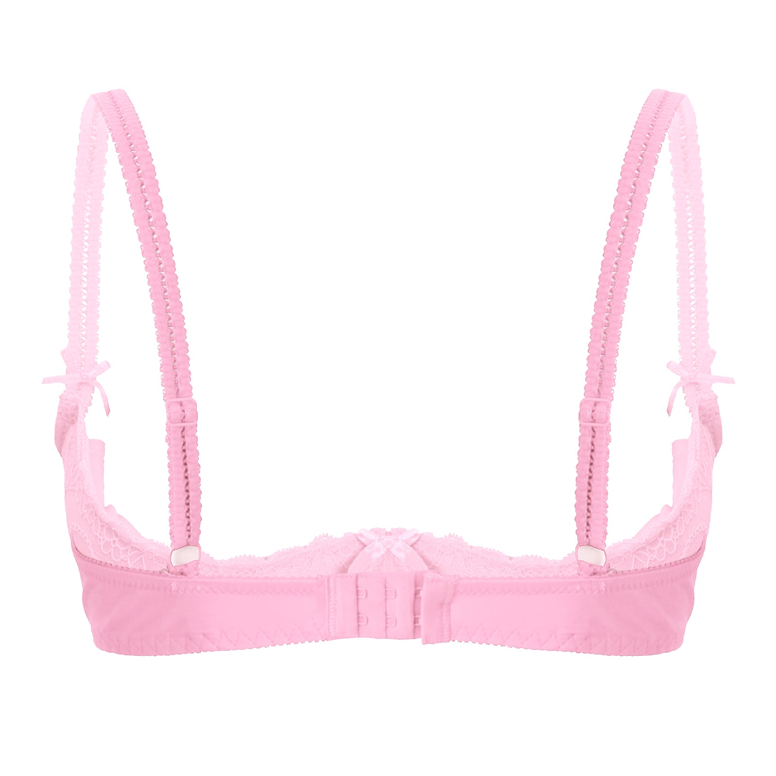 Lace Underwire Half-Cup Push-Up Bra