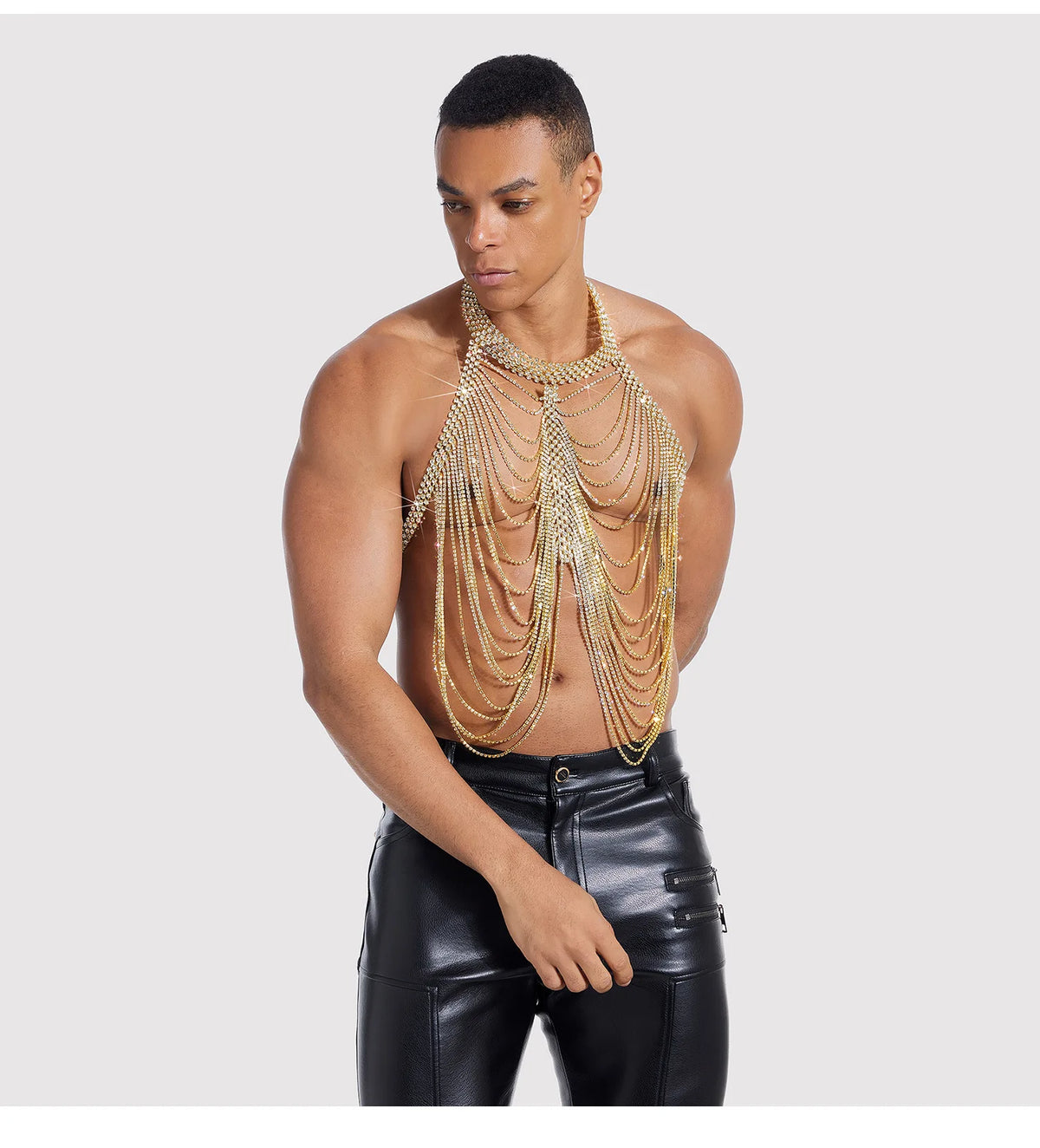 Openwork Metal Costume Body Chain
