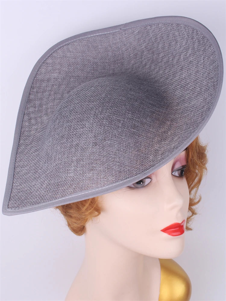 30cm Teardrop Sinamay Fascinator Base DIY Millinery Headpiece Cocktail Hat Mold