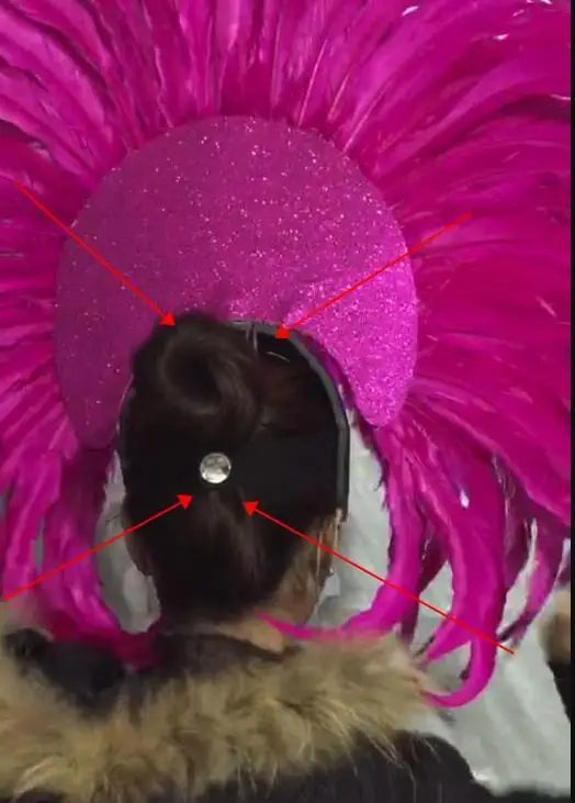 The Stardust Azure Sovereign – Royal Blue Feather Samba Carnival Headdress