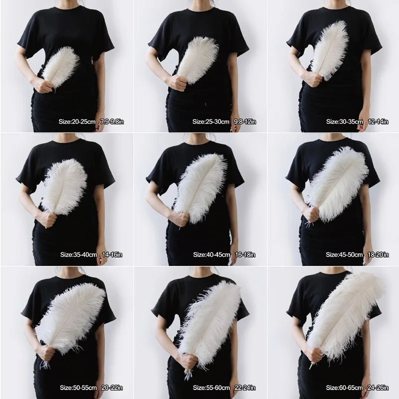 28-30IN Large Decorative Ostrich Feather Plumes