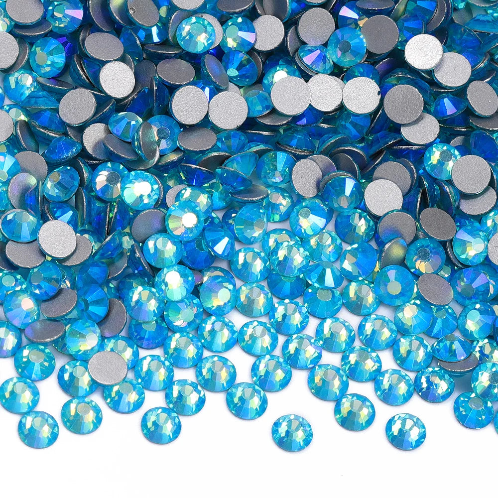 SS6-SS30 Top Quality Multi-color AB Non-Hotfix Flat-Back Glass Rhinestones