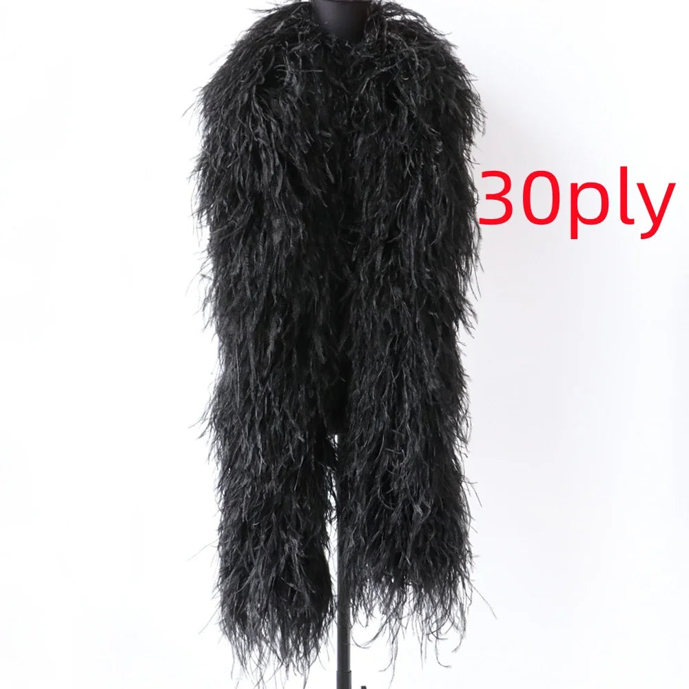 High-Density Ostrich Feather Performance Boa