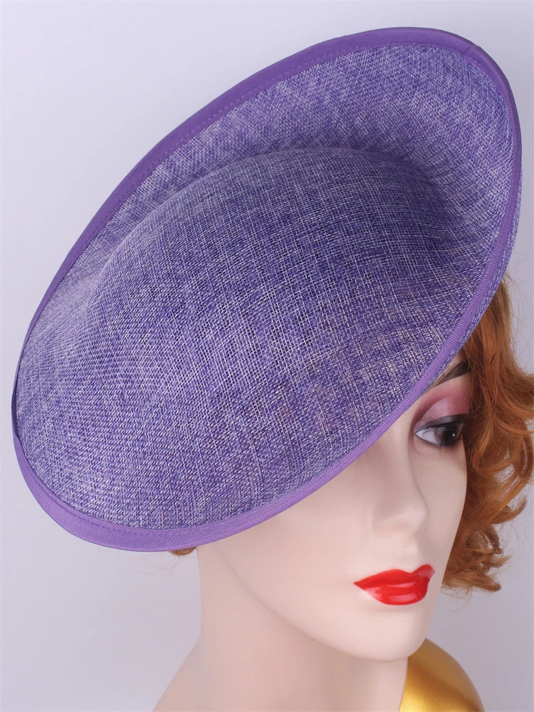 30cm Round Sinamay Fascinator Base DIY Millinery Headpiece Hat Making Blank