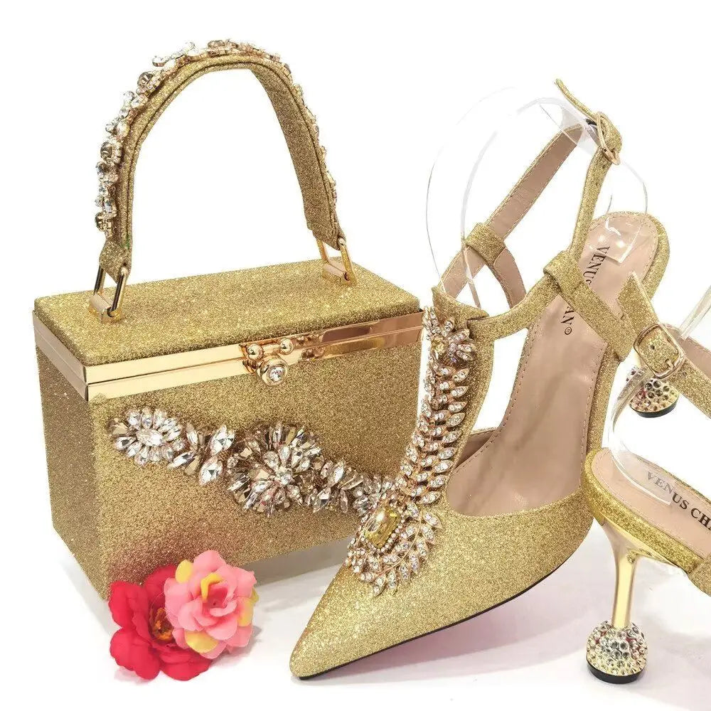 High Quality Ladies Shoes and Bag Set