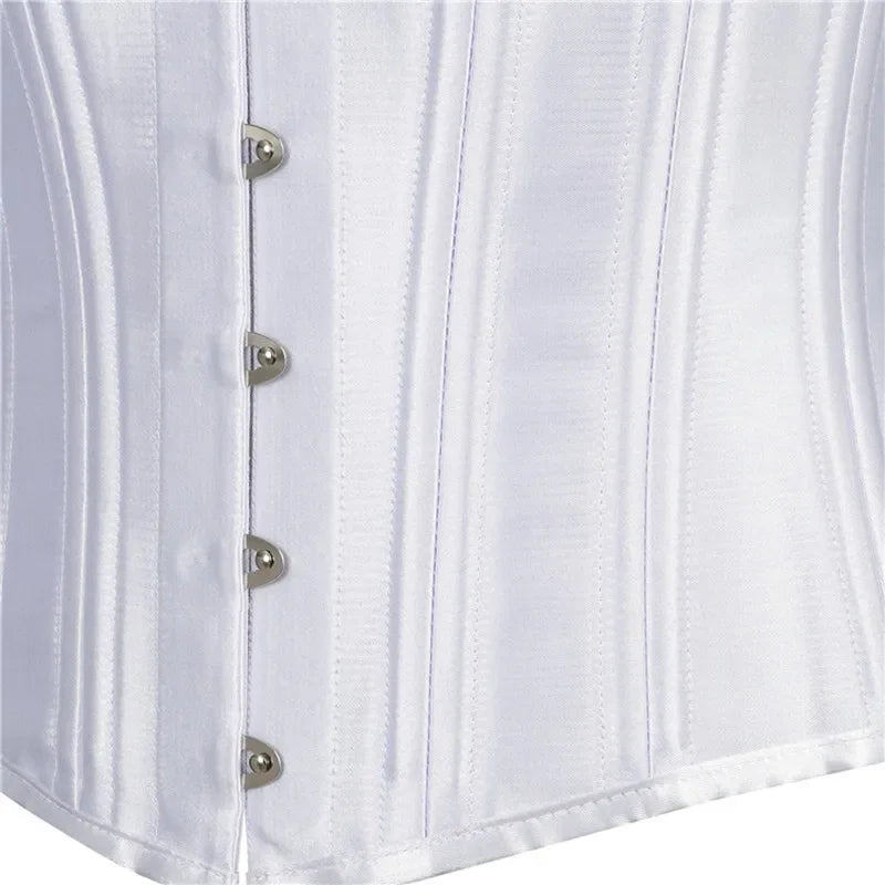 20 Steel Bone Cotton Underbust Corset Heavy Duty Waist Trainer Cincher