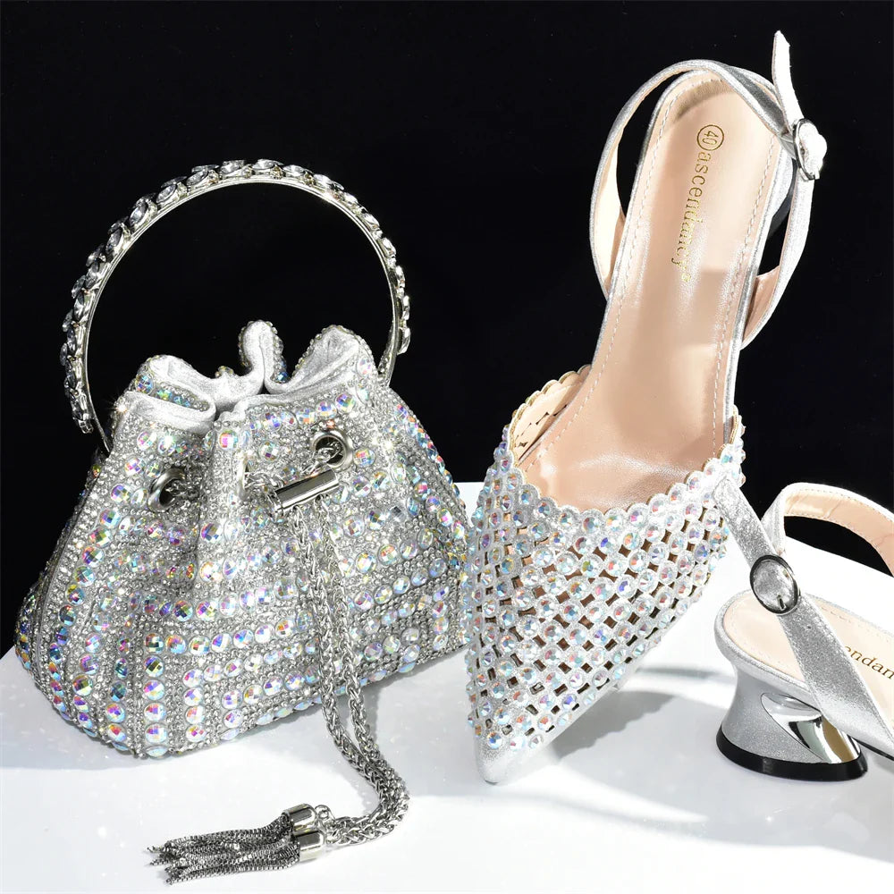 Charming Shoes And Bag Matching Set