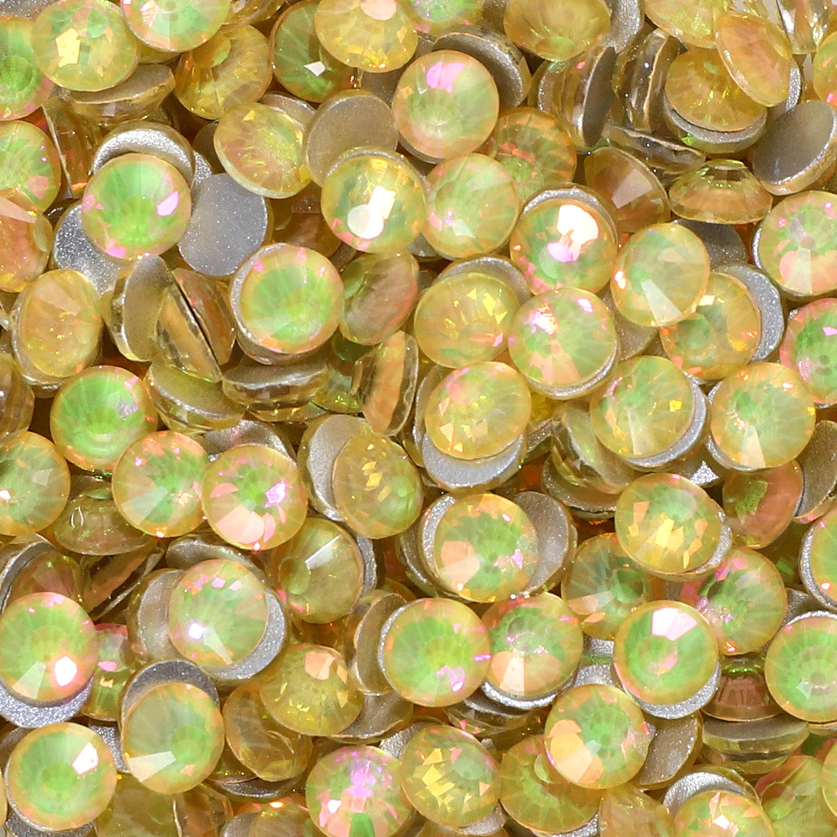 Premium Glass Flatback Rhinestones Non-Hotfix Glitter Stones for Nail Art and Costume Decor