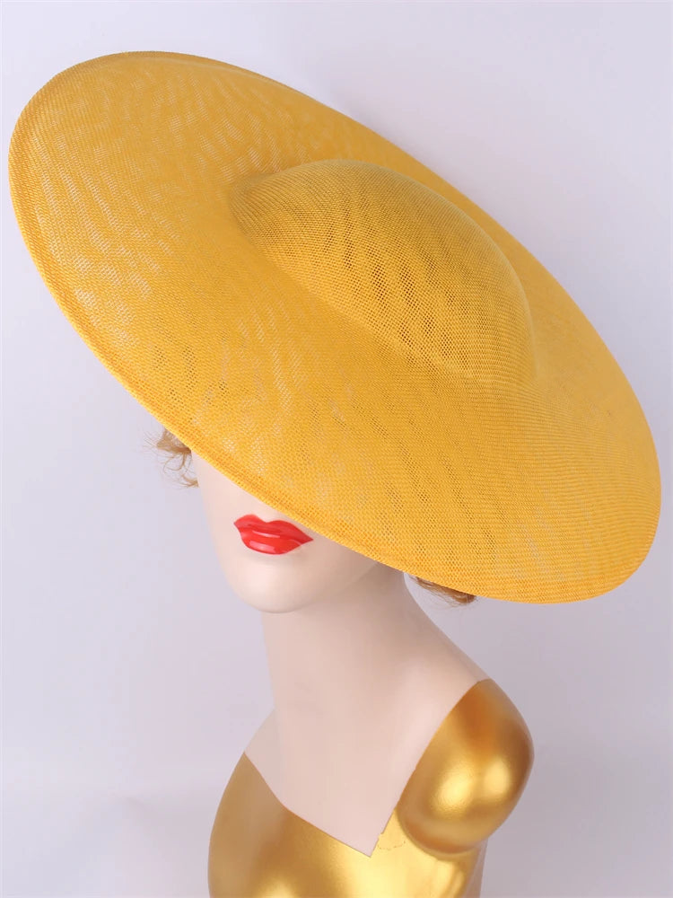 40cm Large Round Sinamay Fascinator Base DIY Millinery Derby Hat Headpiece Mold