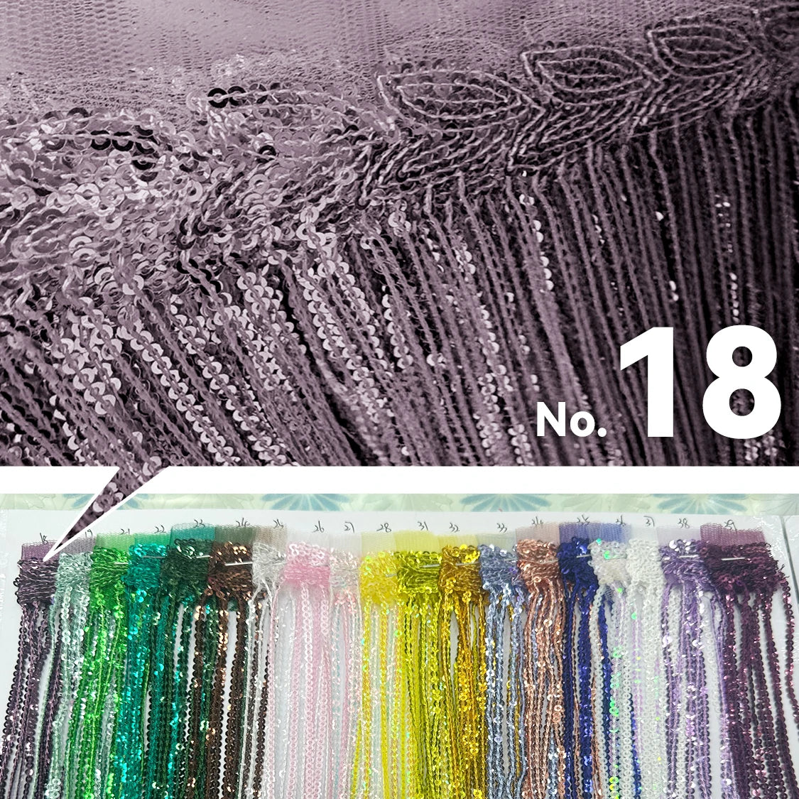 Premium Sequin Fringe Trim (20CM)