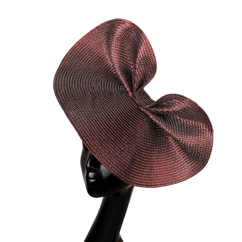 Glitter Metallic Sinamay Floral Fascinator Kentucky Derby Tea Party Pillbox Hat