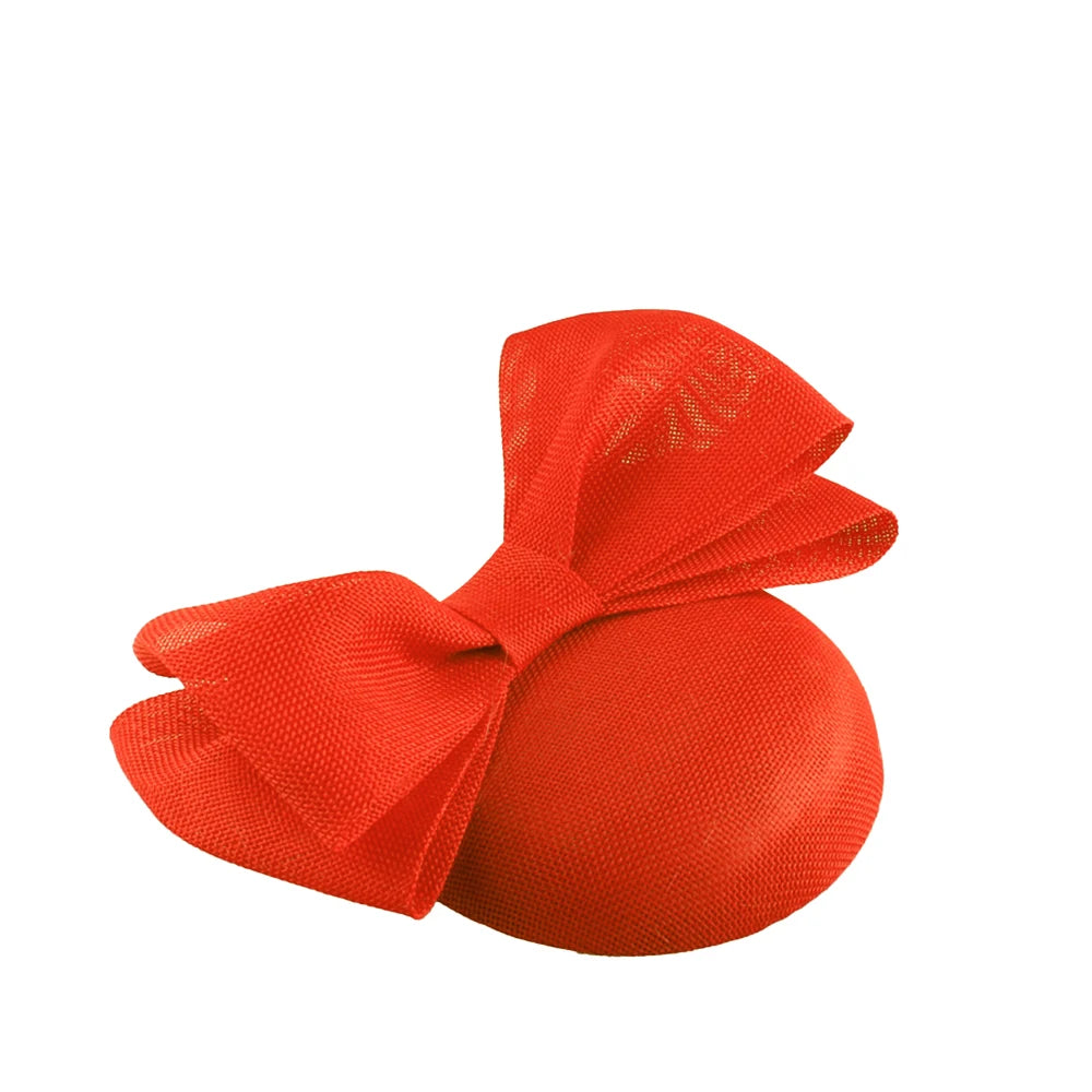 Elegant Sculpted Sinamay Bow Fascinator Headband Kentucky Derby Cocktail Hat