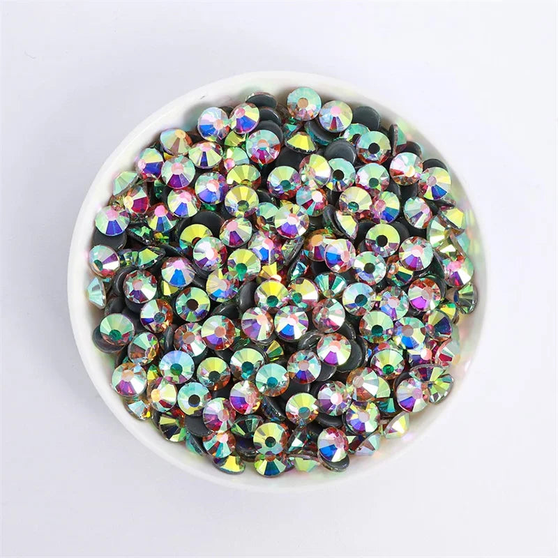 Glass Crystal Hot-Fix Rhinestones Flatback Strass Stones SS6-SS30 Bulk Pack