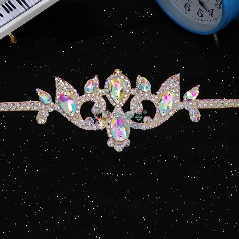 Layered Rhinestone Belly Dance Waist Belt