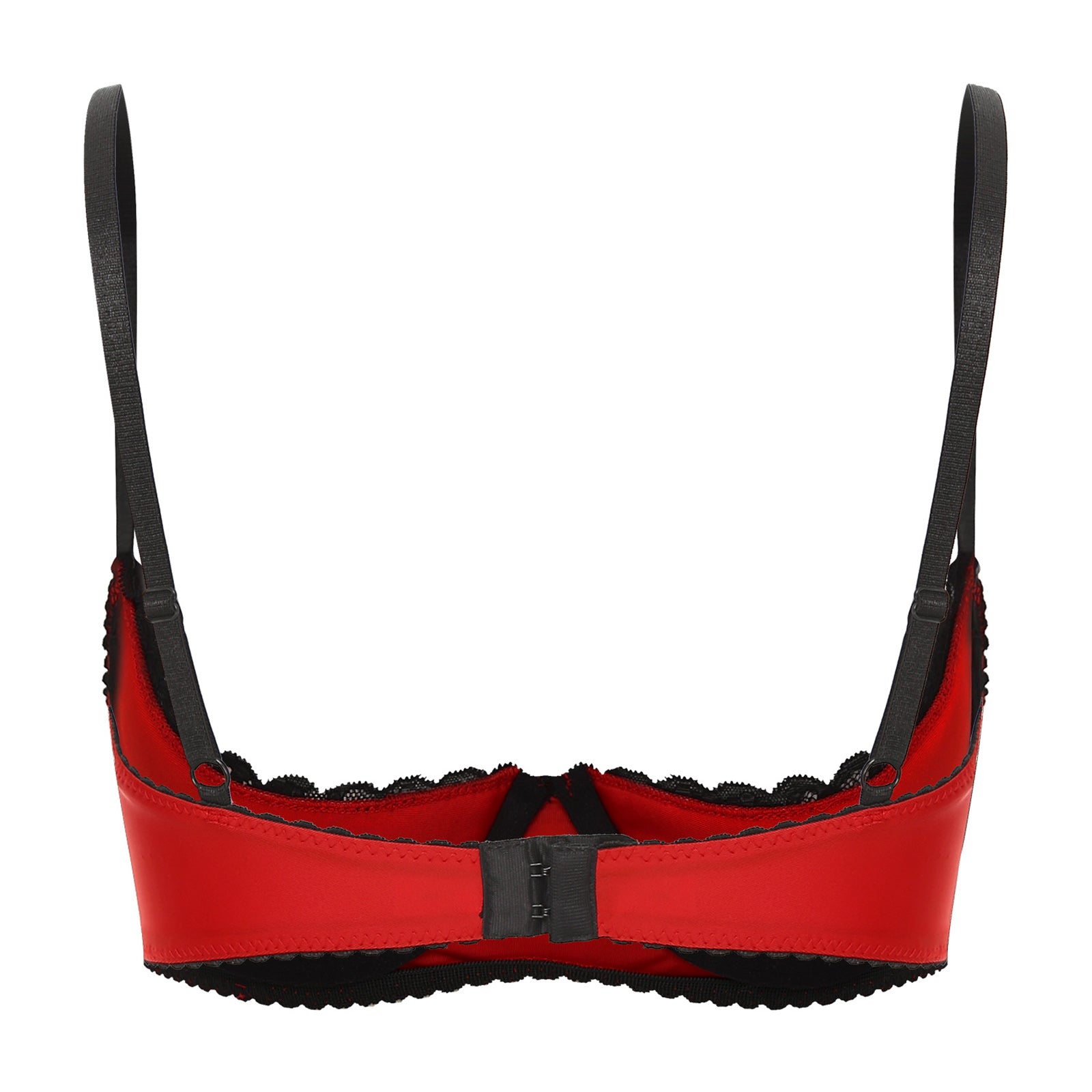 Lace Underwire Half-Cup Balconette Bra