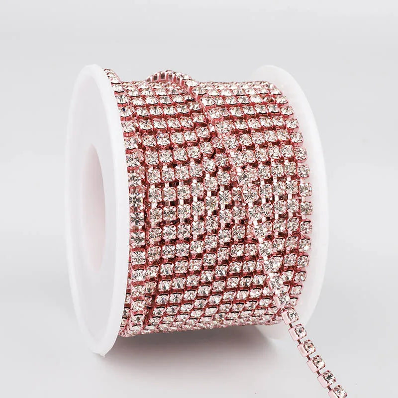 The Stardust Sparkle Chain – Deluxe Crystal Rhinestone Cup Chain Trim