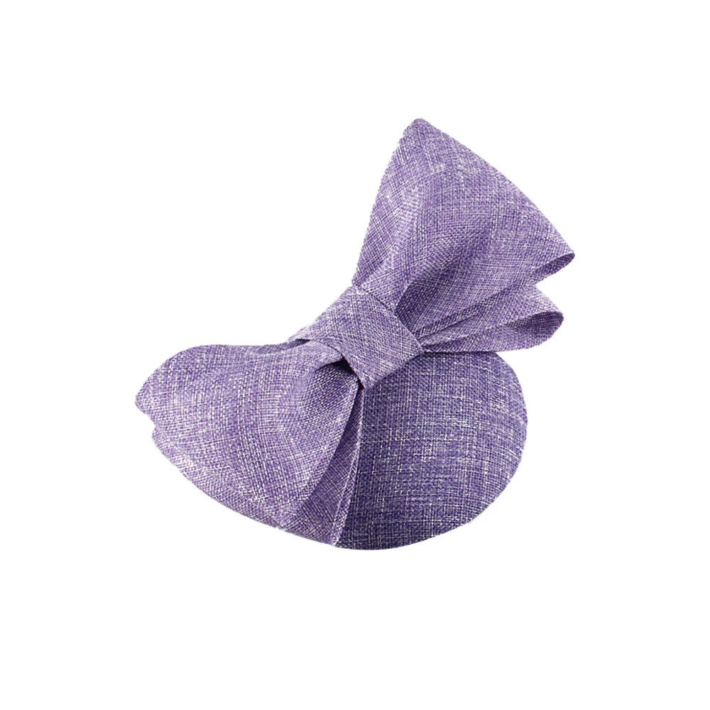 Elegant Sculpted Sinamay Bow Fascinator Headband Kentucky Derby Cocktail Hat