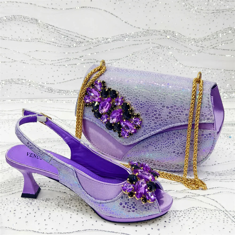 Italian Shoes And Bag Set