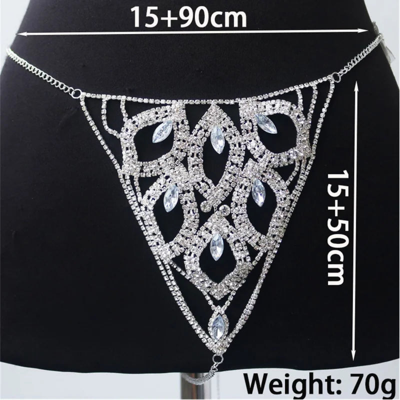 Leaf Bra & Thong Costume Body Jewelry