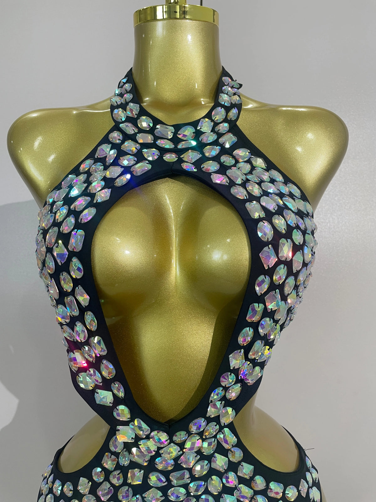 Gold Crystal Performance Bodysuit
