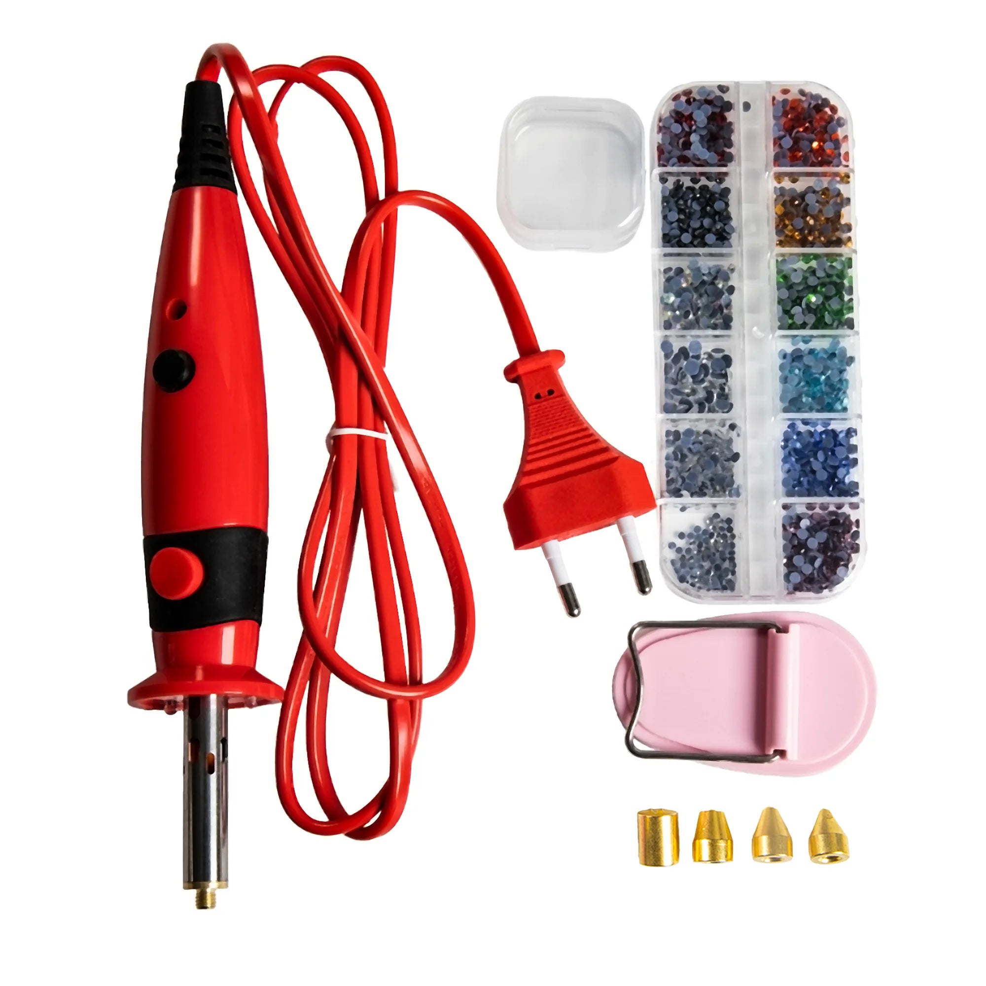 Fast-Heated Hotfix Rhinestone Applicator Wand Tool Kit