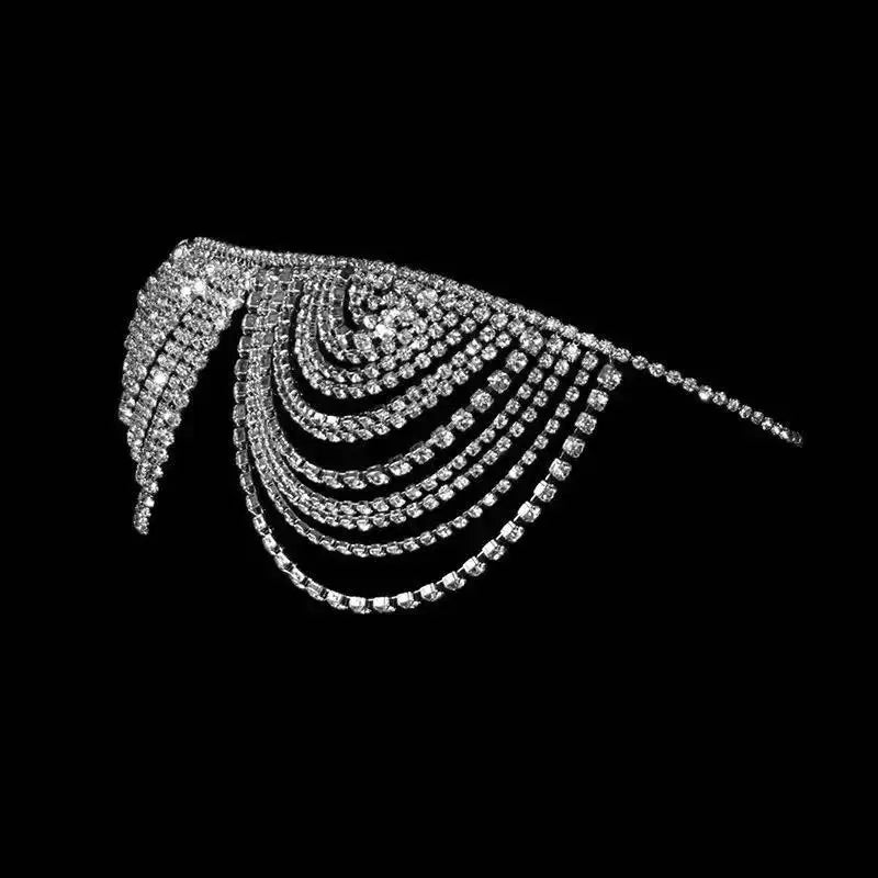Crystal Tassel Costume Bra Chain
